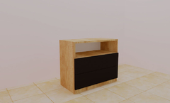 mesa de luz doble cajon