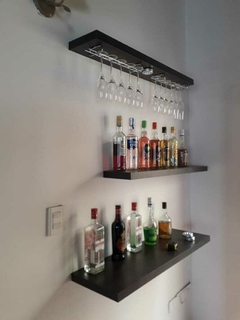 Mini bar flotante con luces led