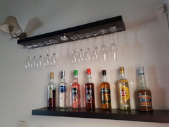 Mini bar flotante con luces led - Decora tu interior