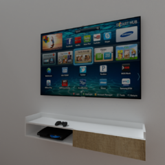 Rack tv flotante para tv de 32 hasta 55 pulgadas - comprar online