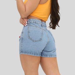 Short Jeans Lavado Feminino Cintura Alta - comprar online