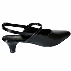 Sapato Feminino Scarpin Salto Médio Bico Fino Ajuste Fácil - comprar online