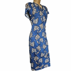 Vestido Midi Estampado Transpassado - comprar online