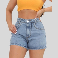 Short Jeans Lavado Feminino Cintura Alta na internet