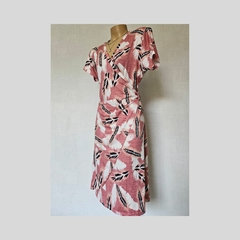 Vestido Midi Estampado Transpassado - loja online