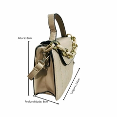 Bolsa Feminina Cross Body Pu Damasco Impermeável - comprar online