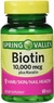 Biotina 10.000 Mcg + Queratina ( Spring Valley ) 60 Cps