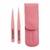 Conjunto De 2 Pinças Tweezerman Rosa Com Case