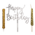 Pack Vela Topper Bengala Happy Bithday - comprar online