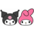 Antifaz Kuromi y My Melody X10 Un