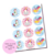 Plancha de Stickers Unicornio (10 Planchas x12 Un c/u)