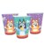 Vaso Polipapel Bluey X8 Un