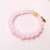 Pulseira em cristal rosa