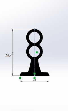 Soporte Cortina Doble 12mm X3 Unidades - Build3D