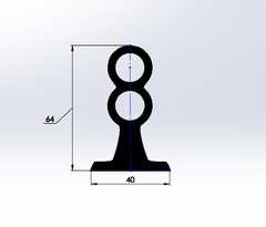 Soporte Cortina Doble 15mm X3 Unidades - Build3D