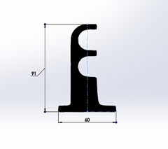 Soporte Cortina Doble 22mm X3 Unidades - tienda online