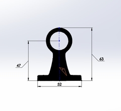 Soporte Cortina 22mm X3 Unidades - Build3D