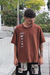 T-SHIRT OVERSIZED ALL COLLECTIONS MARROM - comprar online