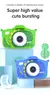 Kid's Cartoon Mini Camera, 1080P, Selfie, Criança, Vídeo Digital, Camera Toys - Eletronic Wave