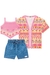 Trio Kimono com Top e Shorts Kukie - comprar online