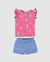 Conjunto Infantil Menina Blusa Estampada malwee