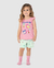 Pijama Infantil Menina Blusa Manga Babado Malwee