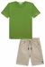 Conjunto de Camiseta verde Lucboo