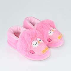 Pantufa Coruja Rosa - Ref. 3404