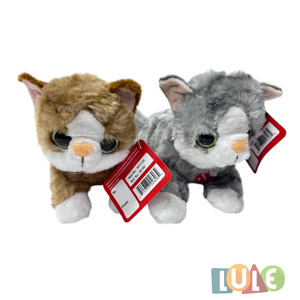 PELUCHE GATO ACOSTADO CON SONIDO 14