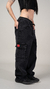 PANTALON DENIM OVER BLACK SNAKE - tienda online