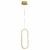 QPD1321DO - Pendente Hoop LED 16W 3000K Dourado - Casual Light