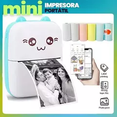 Imagen de MINI IMPRESORA TÉRMICA PORTÁTIL BLUETOOTH GATITO