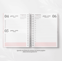 AGENDA ALFABETO FLORAL - loja online