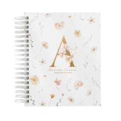 AGENDA ALFABETO FLORAL - loja online