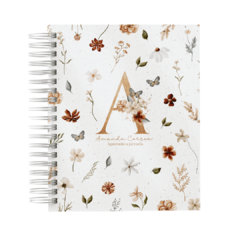 AGENDA ALFABETO FLORAL