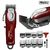 Maquina de cortar Wahl Professional 5 Star Cordless Magic Clip 8148 plateada y roja 220V - comprar online