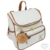 Mochila 2 em 1 Off White com Caramelo - Estudio Marcia Freitas - Bolsas Maternidade