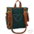 Mochila 2 em 1 Linho Verde com Caramelo - comprar online