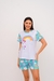 Pijama adulto feminino curto