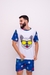 Pijama adulto unisex curto na internet