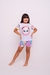 Pijama infantil feminino curto na internet