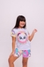 Pijama infantil feminino curto