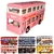 Miniatura Ônibus Ferro Rodas De Borracha Fricção - Rosa - comprar online