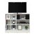 Imagen de Mesa Tv Rack Wengue 6109 1,20m 9 Espacios Cubo y Estantes