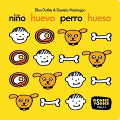 Niño huevo perro hueso