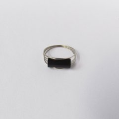 anillo minimalista negro