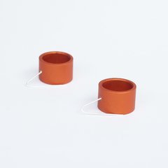 aros minimalistas geométricos modernos naranja