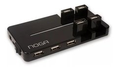 Hub USB 10 bocas con Fuente de Alimentacion - NOGA NGH-101 - comprar online