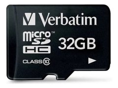 Tarjeta de Memoria MicroSD 32GB premium con Adaptador - VERBATIM 44083