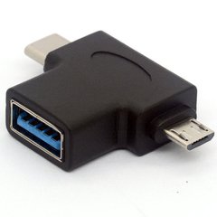 ADAPTADOR OTG USB3.0 A MICRO+TIPO C NM-TC3 USB C NETMAK